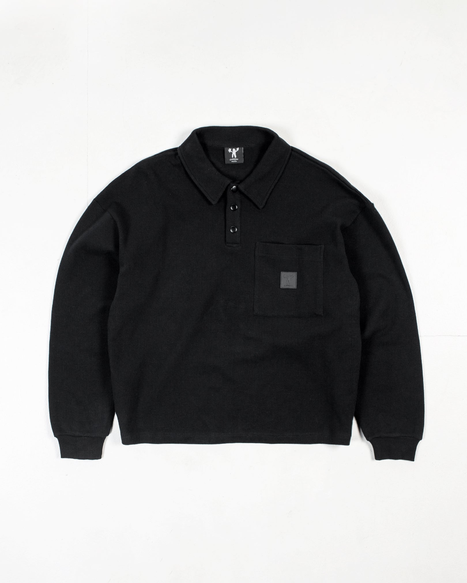 Waffle Longsleeve Polo